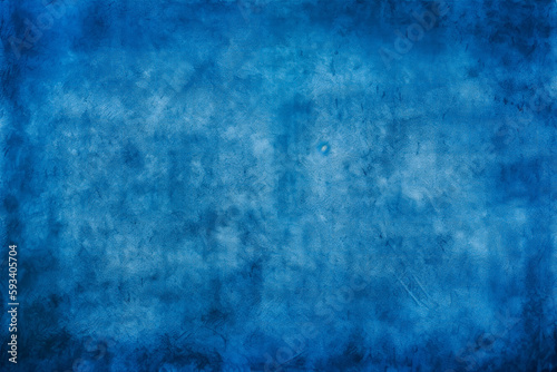 Blue background in a grungy style, Textured, dark indigo. Generative Ai.