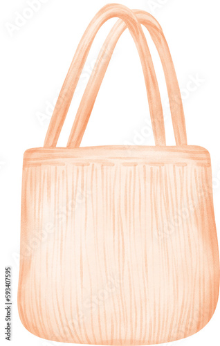Cute sweet pastel Eco-Friendly reusable empty plain shopping Bag watercolor