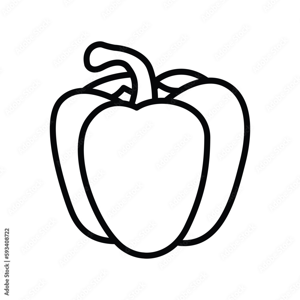 paprika icon vector design template in white background paprika icon vector design template in white background