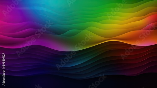 trendy gradient iridescent background, generative ai