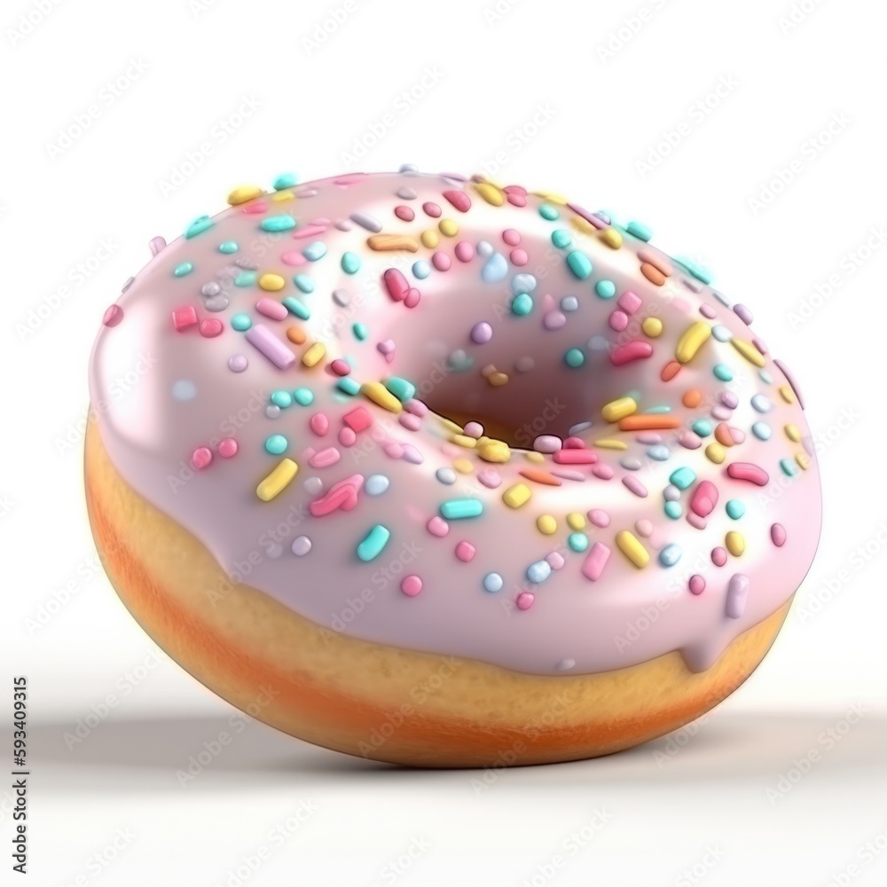 trendy donut pastel color, generative ai trendy donut pastel color, generative ai