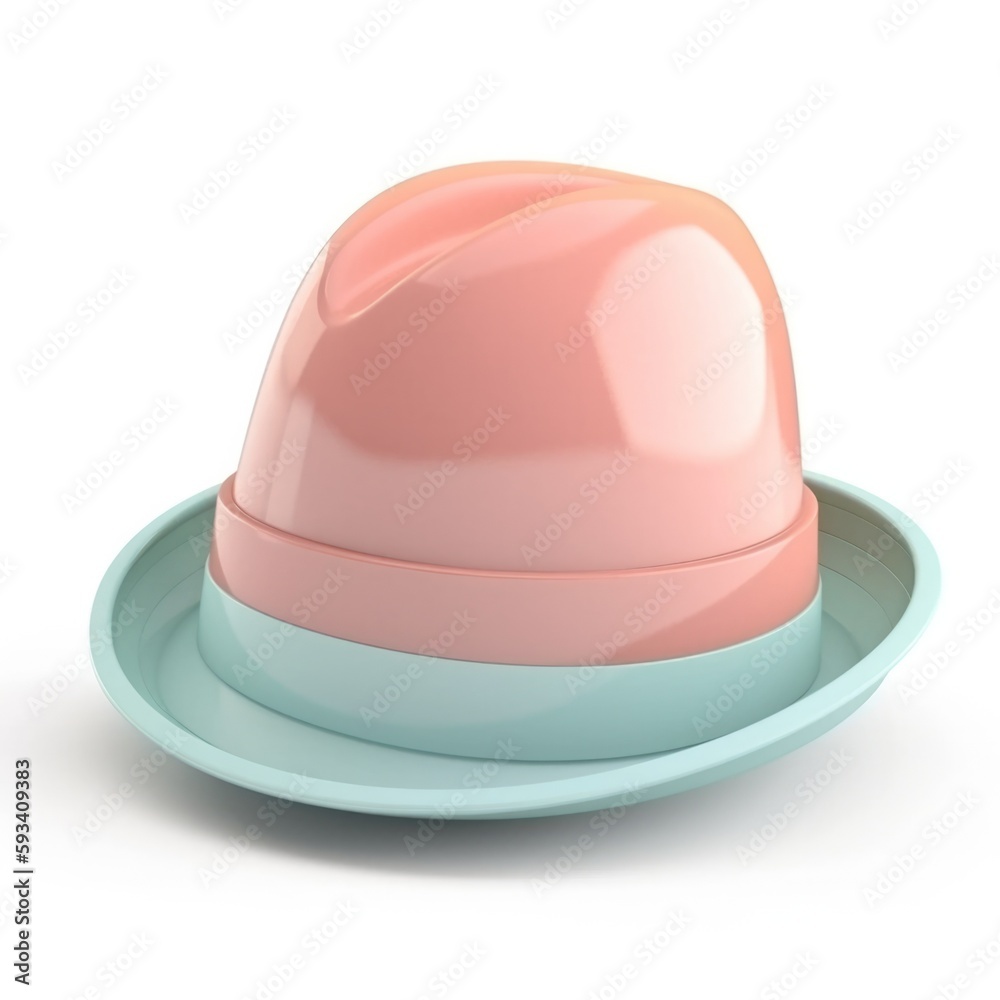 Fototapeta premium cute hat pastel colors, generative ai