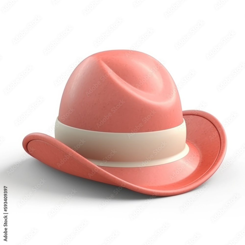 Fototapeta premium cute hat pastel colors, generative ai