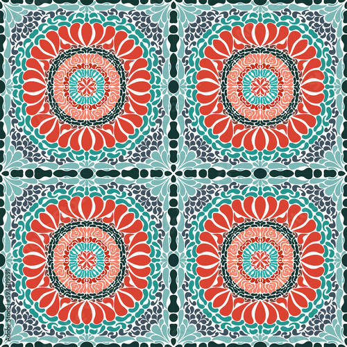 Retro Seamless tile pattern. 