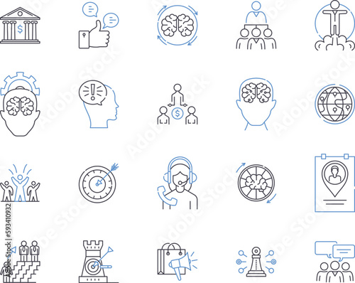 Business association outline icons collection. Association, Business, Network, Group, Forum, Alliance, Guild vector and illustration concept set. Syndicate, Union, Syndicate linear signs