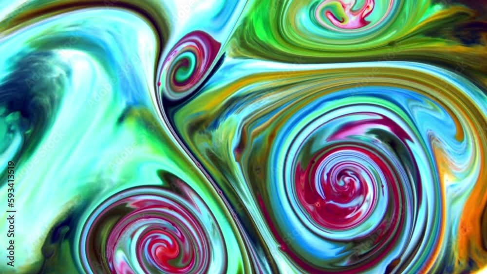 Liquid Colorful Paint Pattens Mix in Slow Motion. Liquid Color Paint Patterns Texture Top View. Multicolor Liquid Paint Surface. Liquid Colorful Paint Pattens Mix in Slow Motion. Liquid Color Paint Patterns Texture Top View. Multicolor Liquid Paint Surface.