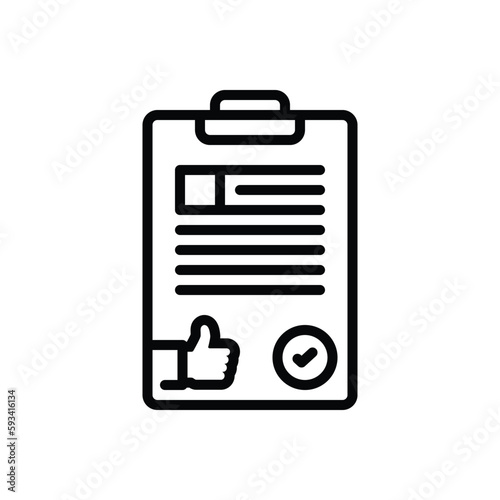 Black line icon for certainly 