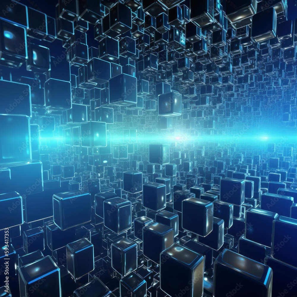 Obraz premium Blockchain