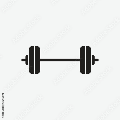  Dumbbell Barbell Fitness Icon. barbel icon vector for graphic design, logo, website, social media, mobile app, ui illustration.