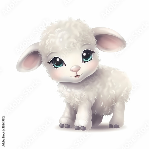 Baby Sheep Cartoon © simpledesign79