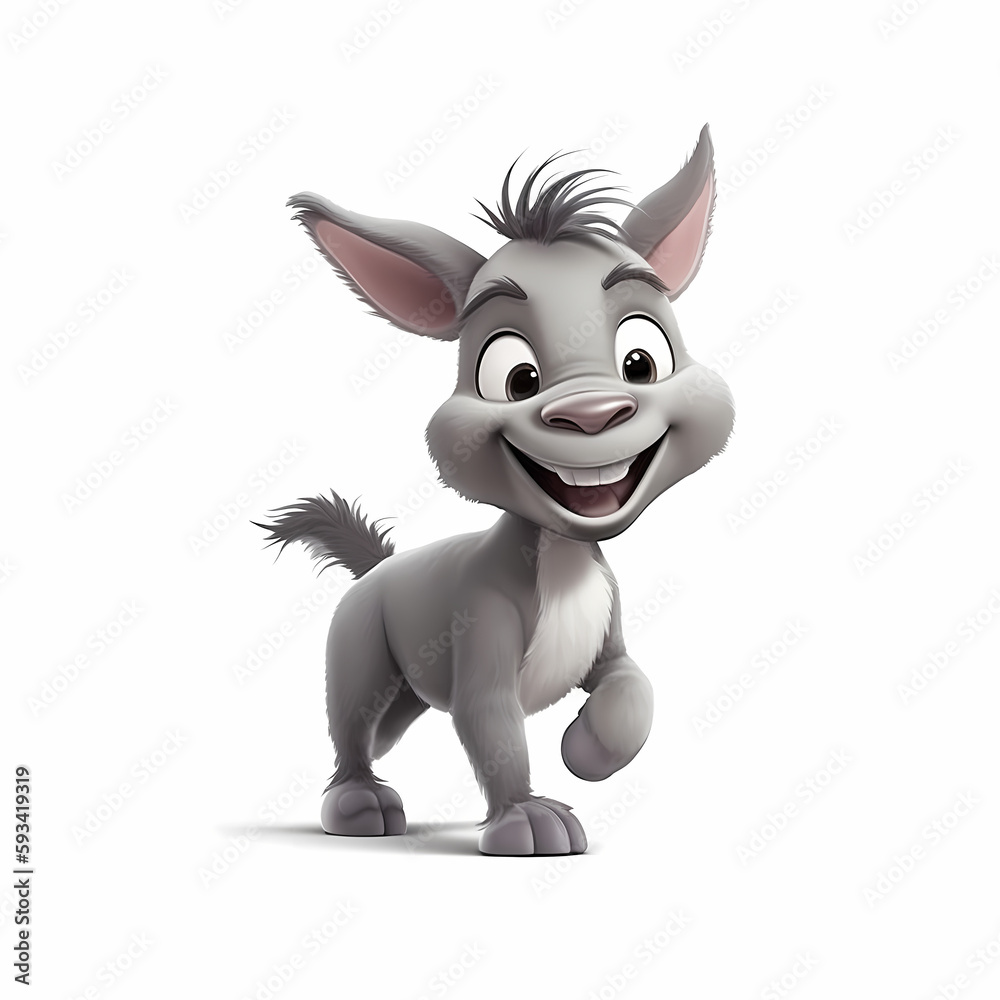 Happy Donkey. Generative AI