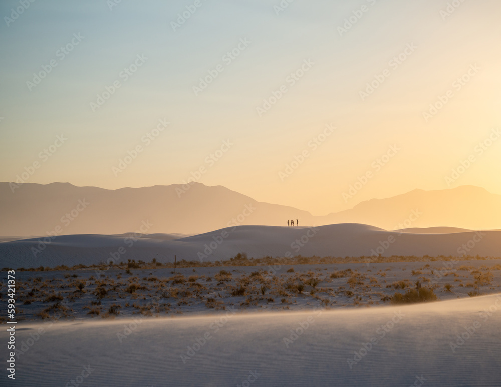 Sunset at the White sands