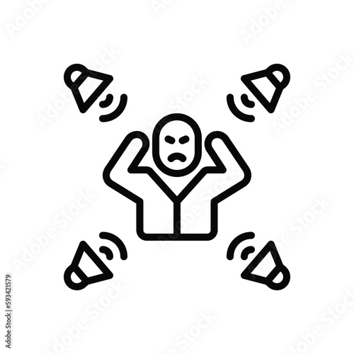 Black line icon for surround 