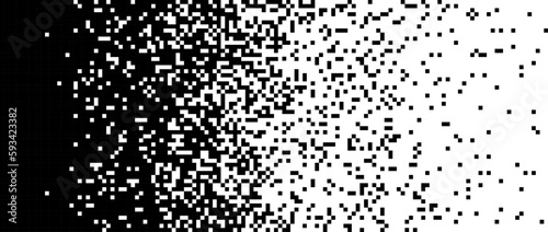 Fotografie, Obraz Pixelated halftone gradient background