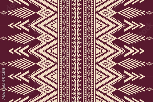 Aztec Navajo geometric vertical pattern. Vector southwest Navajo geometric shape seamless pattern background. Ethnic geometric pattern use for fabric, textile, home decoration elements, upholstery.