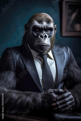 mafia gorilla surrealism, ai