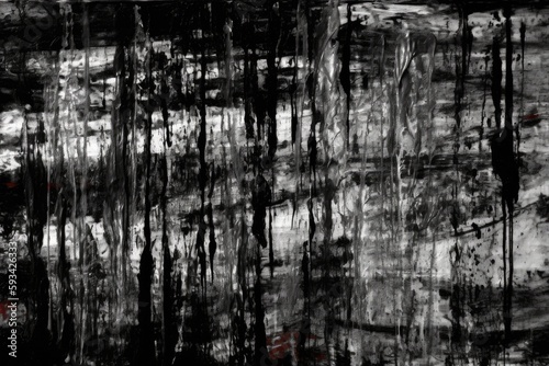 monochromatic abstract painting with bold brushstrokes. Generative AI