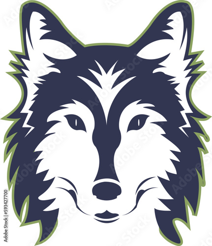 Wolf Head Logo Vector Template Illustration Design. Mascot Wolf Logo design Wolf sport logo