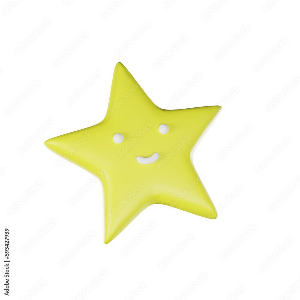 3d Golden Star isolated on white 3d Golden Star isolated on white
