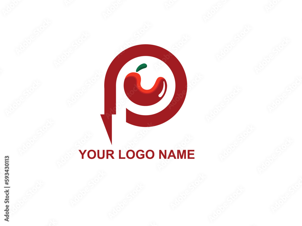 Obraz premium Spicy chili logo icon vector red pepper logo template Premium Vector