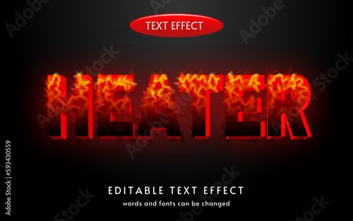 Heater Text Effect Fully Editable