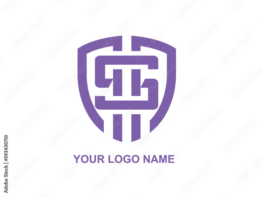 Obraz premium Abstract icon for letter S