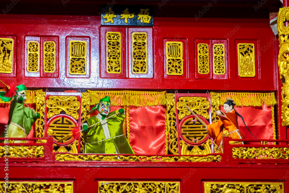 Wayang Potehi (Chinese puppets) originating from southern China. This