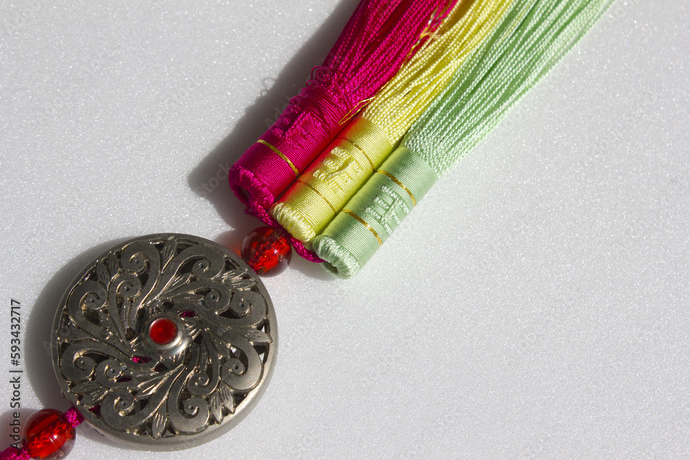 Korean traditional color and ornaments. norigae, Korean traditional