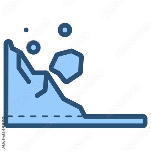 landslide disaster icon