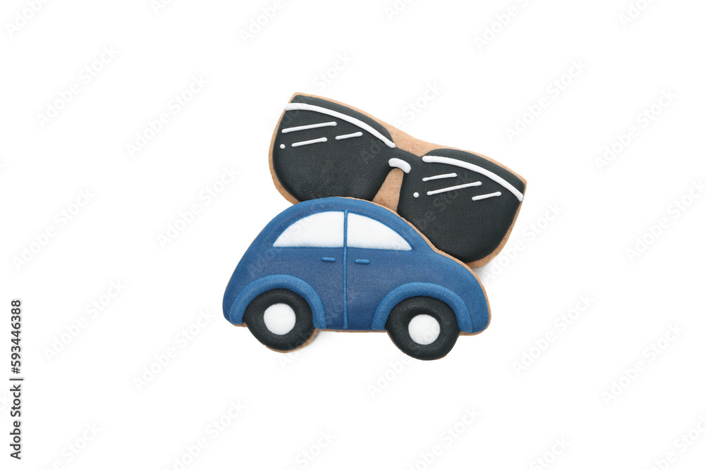 Father's day cookies isolated on white background, PNG Father's day cookies isolated on white background, PNG