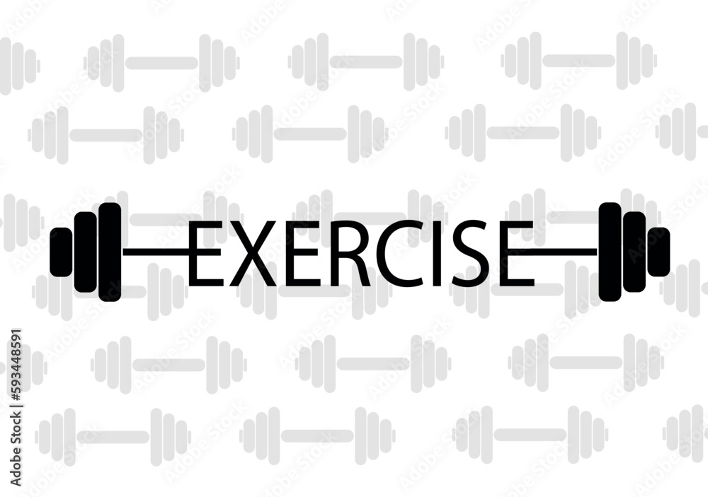 background barbell for training on a white background athletics bodybuilding emblem background barbell for training on a white background athletics bodybuilding emblem