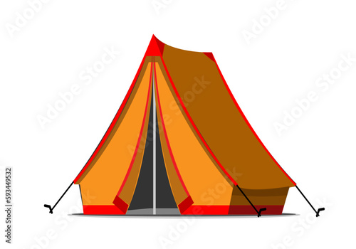 camping tent icon vector isolated on white background.