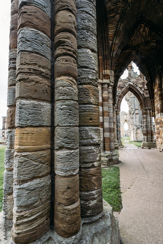 Whitby Abbey ruins UK in Scarborough Borough Concil of England North Yorkshire photo