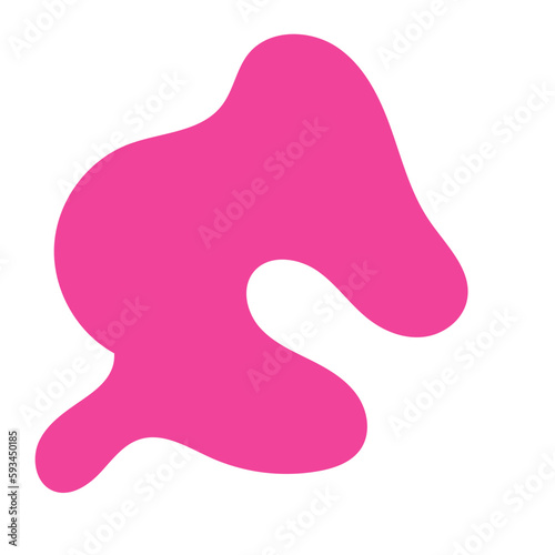 Pink Blob Abstract Shapes Vector