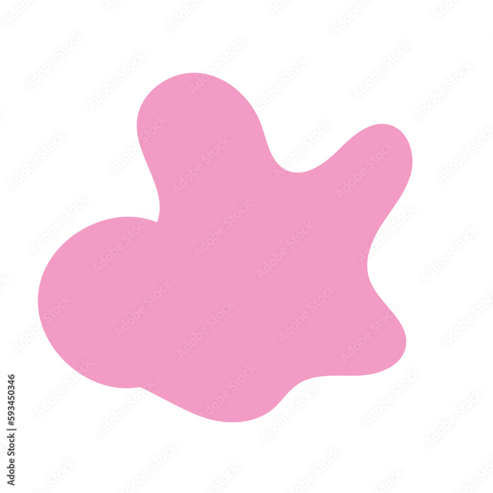 Pink Blob Abstract Shapes Vector