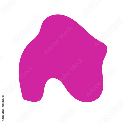Pink Blob Abstract Shapes Vector
