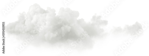 Clouds explode freedom shapes on transparent backgrounds 3d render png