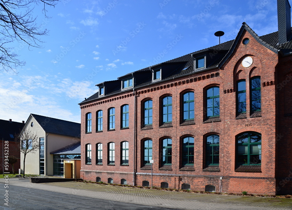 Elementery School at the Market in the Town Walsrode, Lower Saxony Elementery School at the Market in the Town Walsrode, Lower Saxony