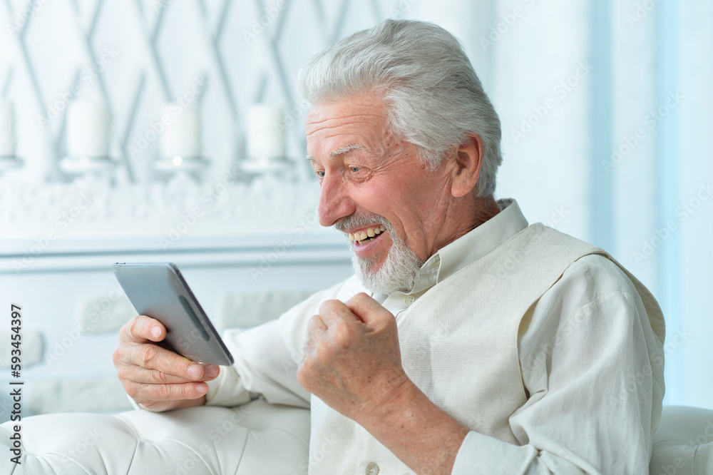 Portrait of smiling senior man Portrait of smiling senior man