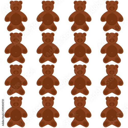Pattern homemade cookie different taste in pastry biscuit