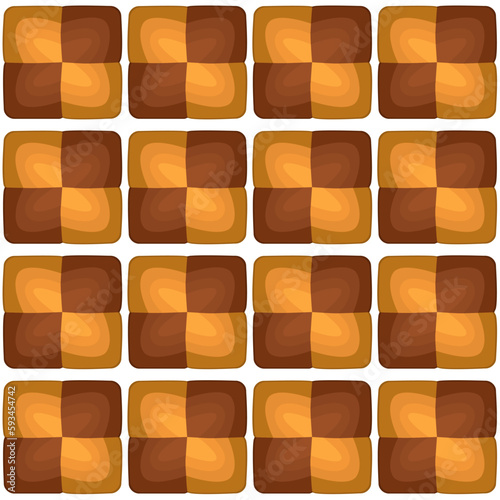 Pattern homemade cookie different taste in pastry biscuit