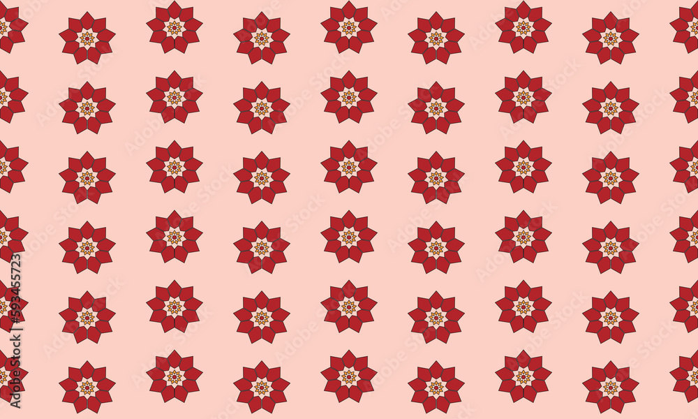Seamless abstract floral pattern. Trendy with bright colours perfect for poster, wallpaper, banner and backdrop