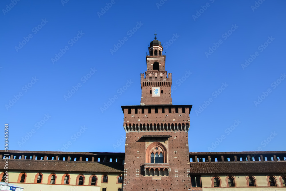 Castello Sforzesco  il centro storico di Milano