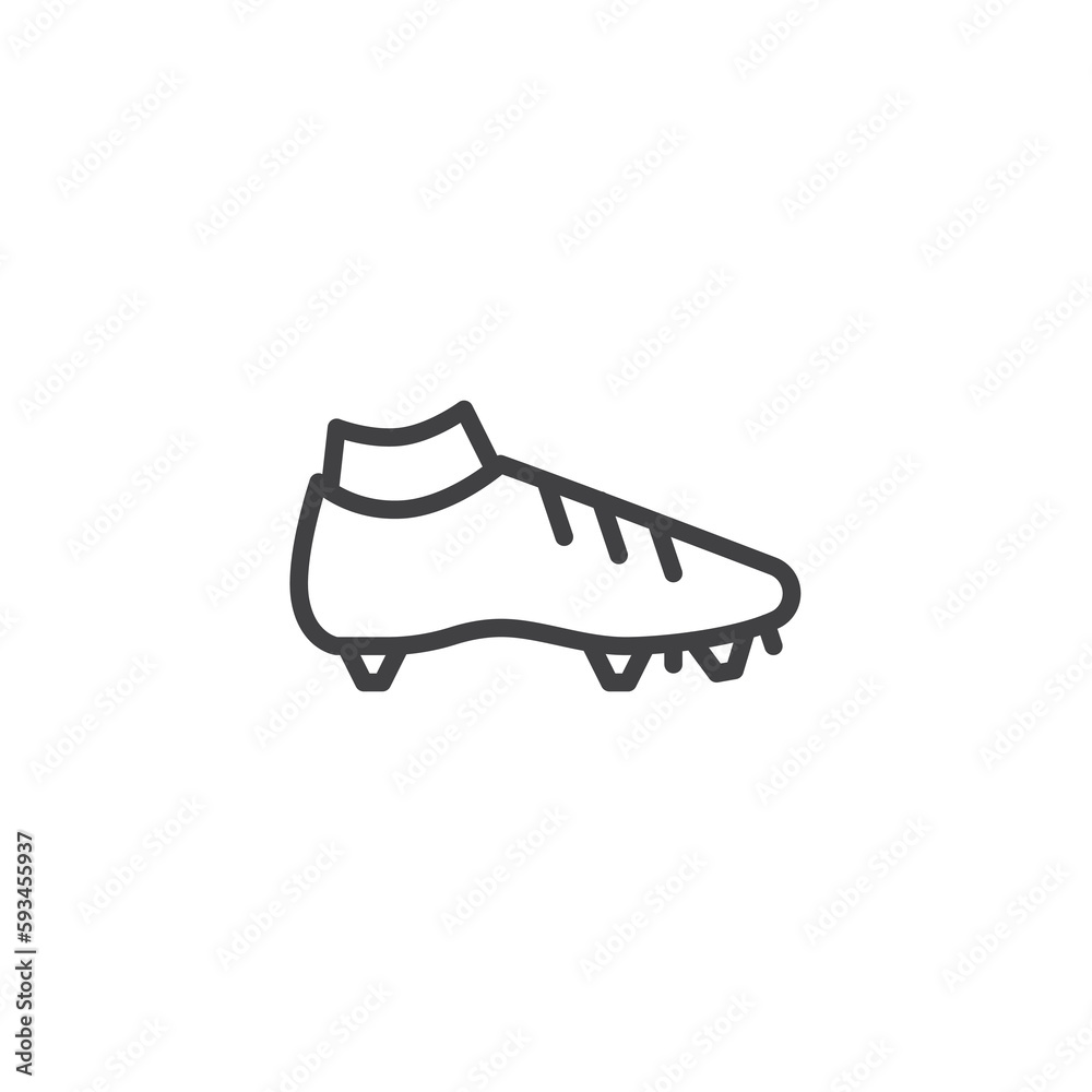 Football boot line icon Football boot line icon
