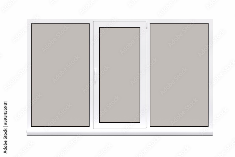 windows in the interior isolated on white background, 3D illustration, cg render windows in the interior isolated on white background, 3D illustration, cg render