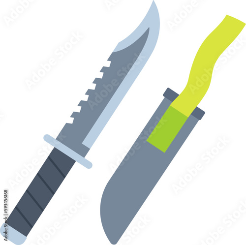 Hiking Pocket Knife Element Flat Style