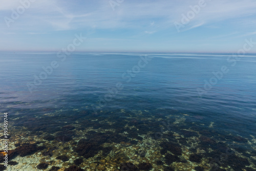 a sea floor stones nature boat trip