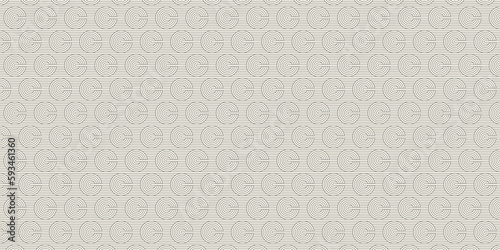 Abstract geometric monochrome circle texture seamless pattern background. geometric shapes vector backdrop.