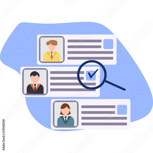 Hiring Employe Illustration