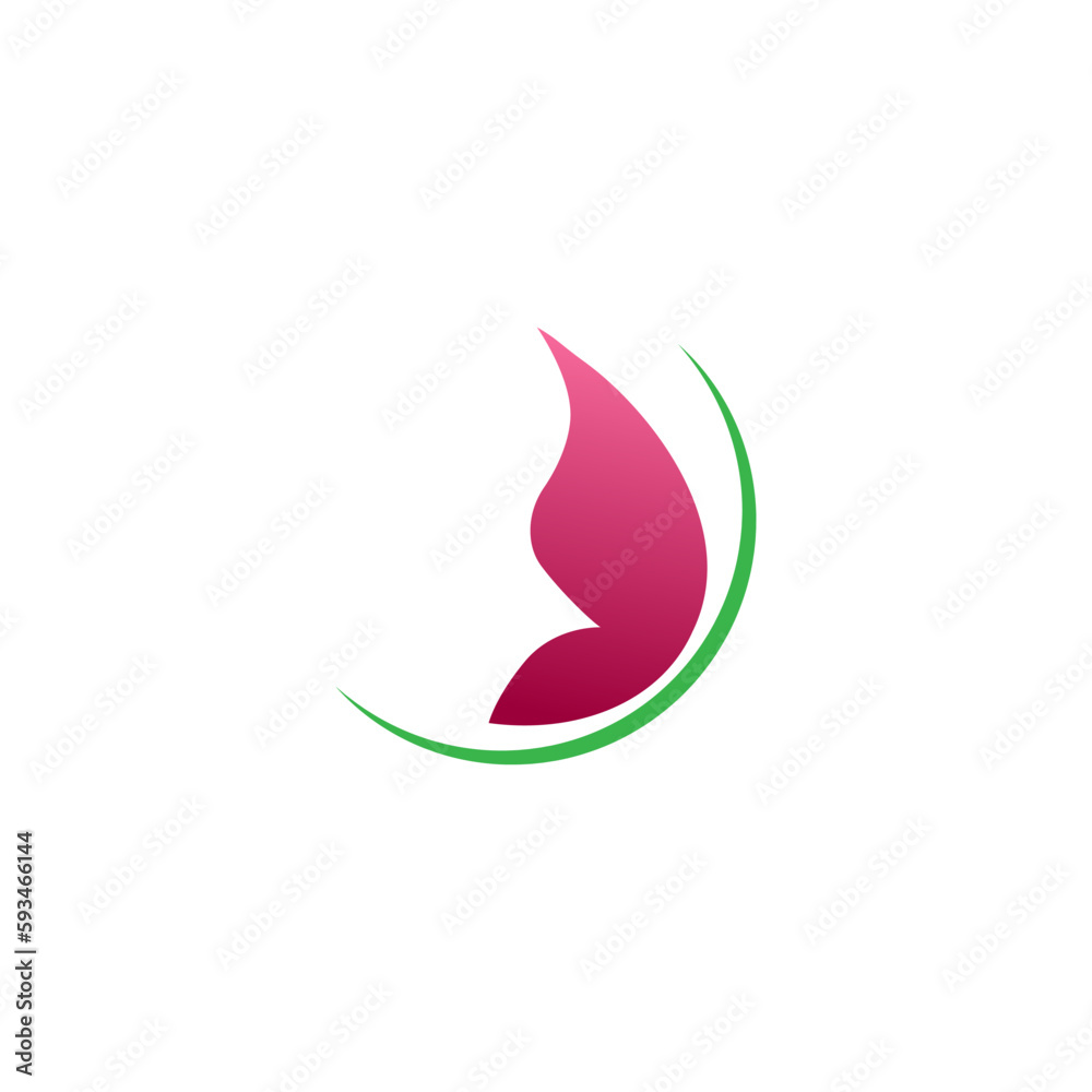 Butterfly logo and icon-based vector logo template. Butterfly logo and icon-based vector logo template.